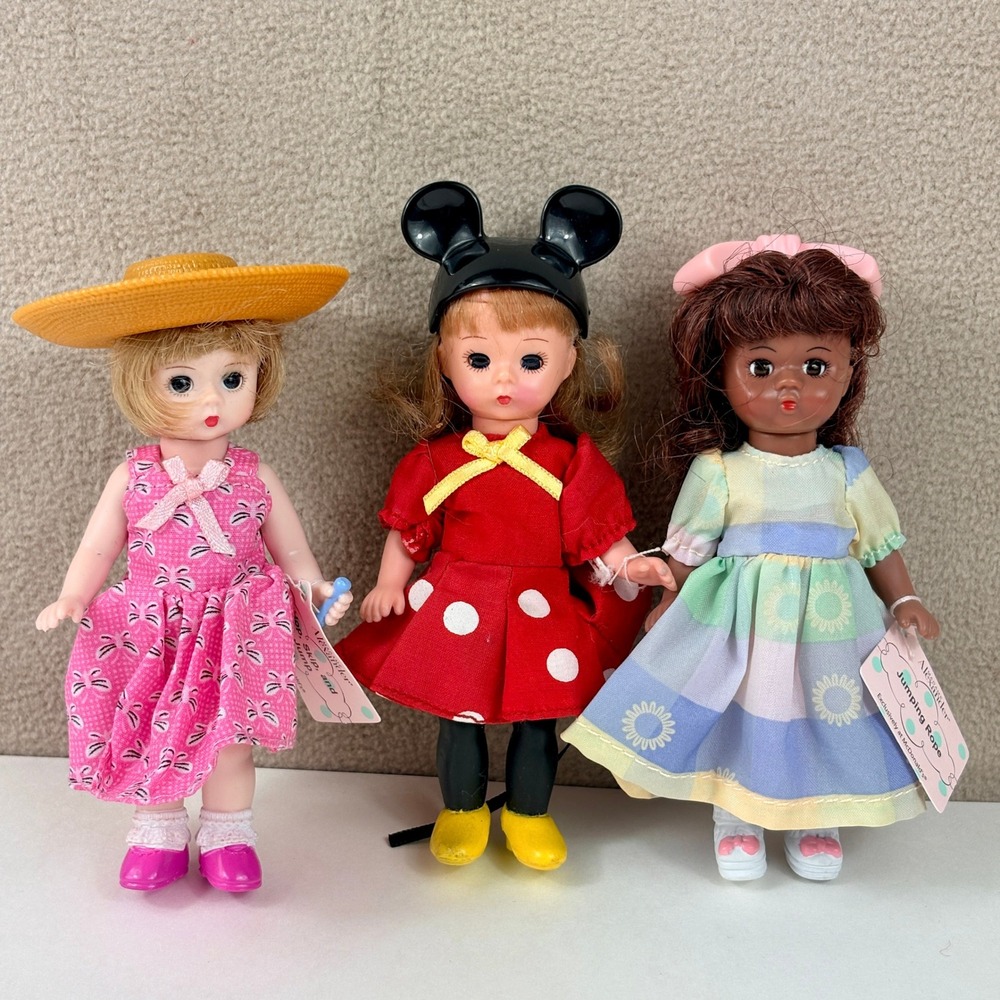 Madame Alexander McDonalds Happy Meal‎ Dolls Minnie Mouse Hop Skip Jump Lot of 3